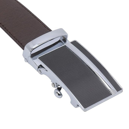 TRADIFY Men's PU Leather Auto Lock & Reversible Belt Combo