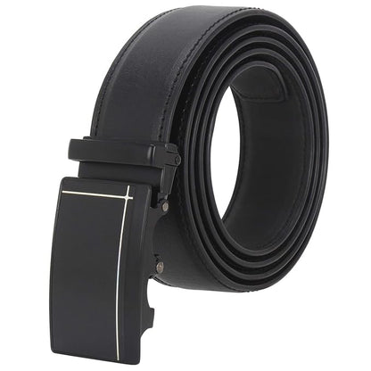 TRADIFY Men's PU Leather Auto Lock Belt